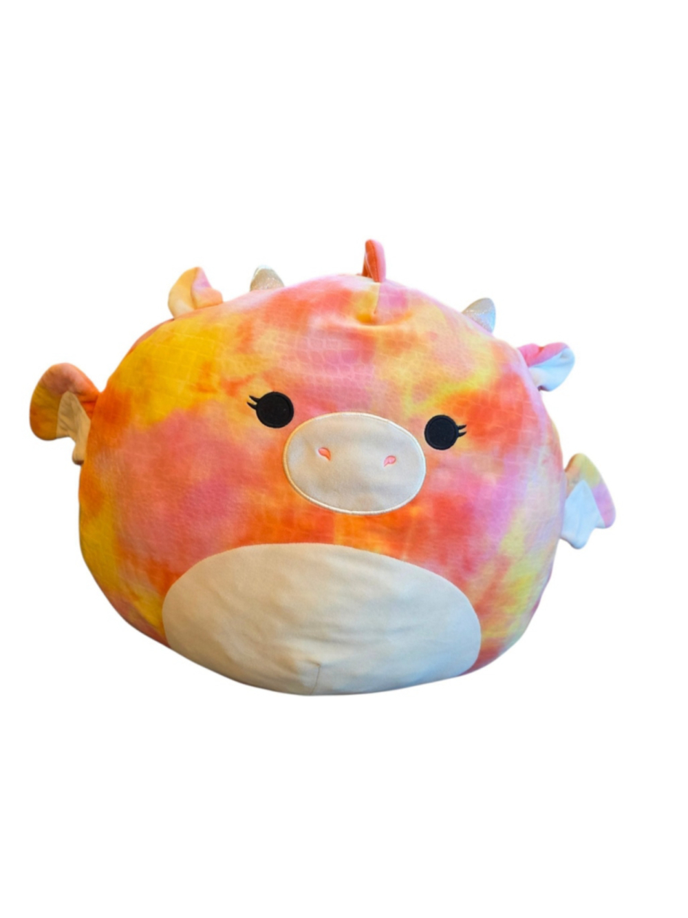 Squishmallows Celestina the Dragon 16" Large Plush Kellytoy Orange Pink Pastel